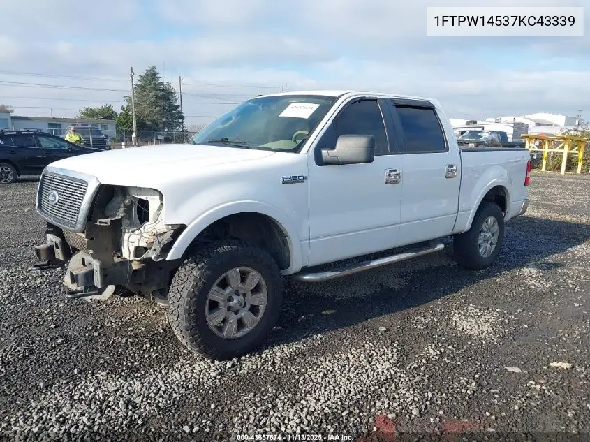 1FTPW14537KC43339 2007 Ford F-150 Fx4/Lariat/Xlt