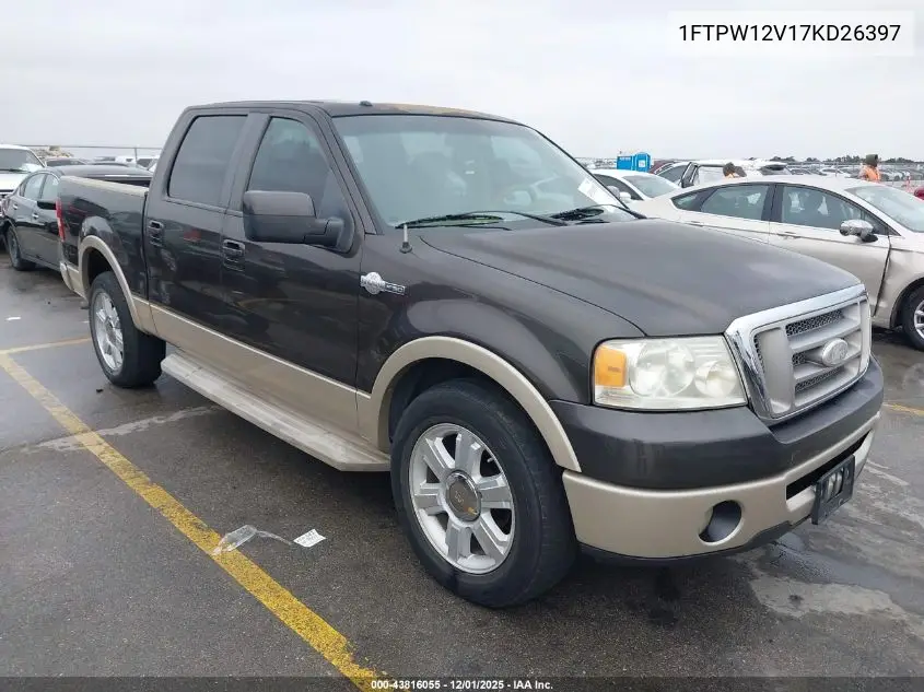1FTPW12V17KD26397 2007 Ford F-150 Lariat/Xlt