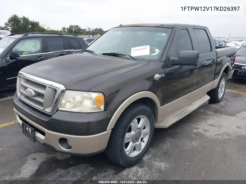 1FTPW12V17KD26397 2007 Ford F-150 Lariat/Xlt