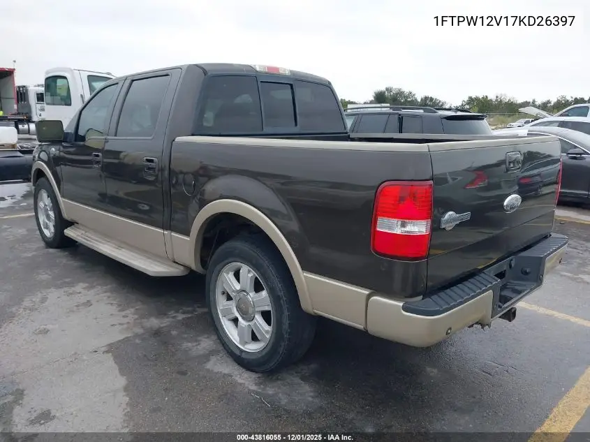 1FTPW12V17KD26397 2007 Ford F-150 Lariat/Xlt