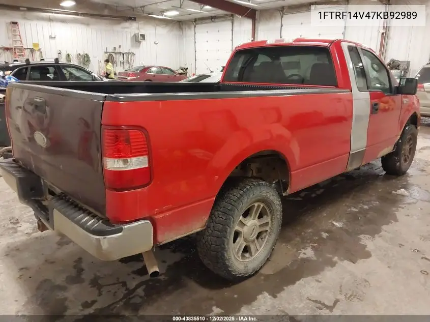 1FTRF14V47KB92989 2007 Ford F-150 Fx4/Xl/Xlt