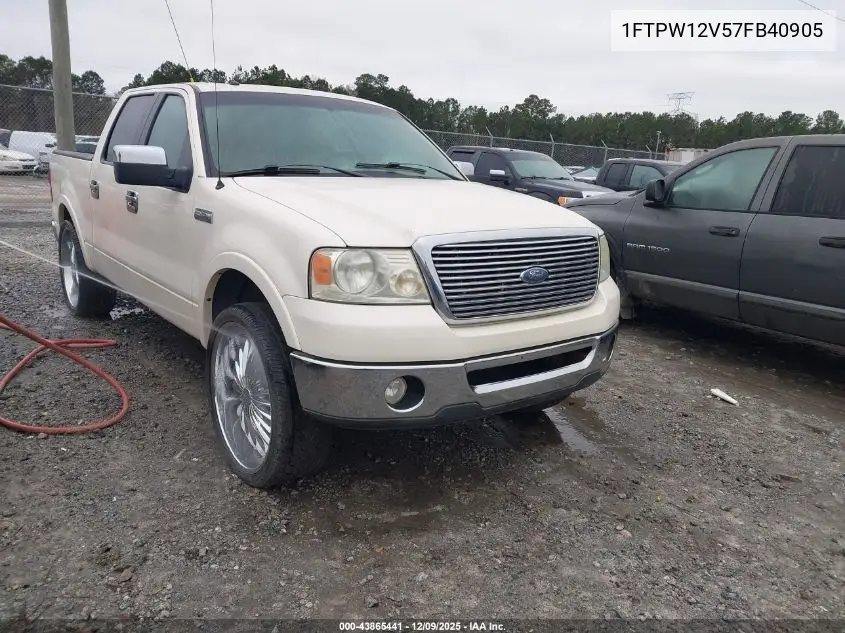 1FTPW12V57FB40905 2007 Ford F-150 Lariat/Xlt