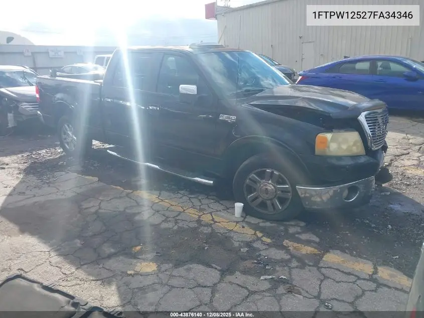 1FTPW12527FA34346 2007 Ford F-150 Lariat/Xlt