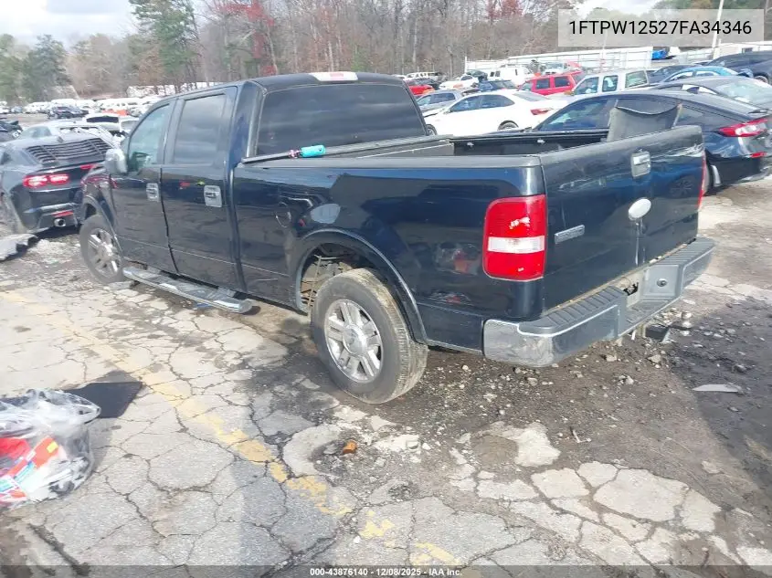1FTPW12527FA34346 2007 Ford F-150 Lariat/Xlt