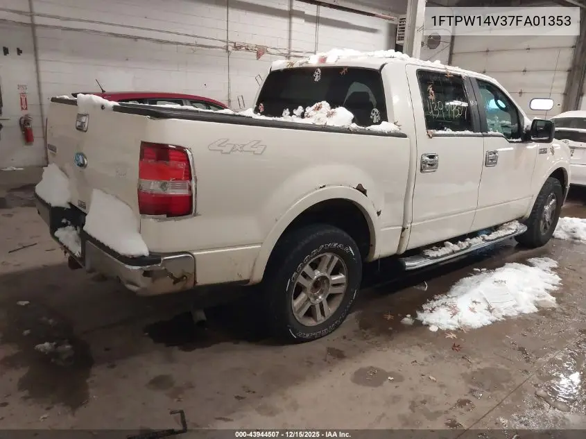 1FTPW14V37FA01353 2007 Ford F-150 Fx4/Lariat/Xlt