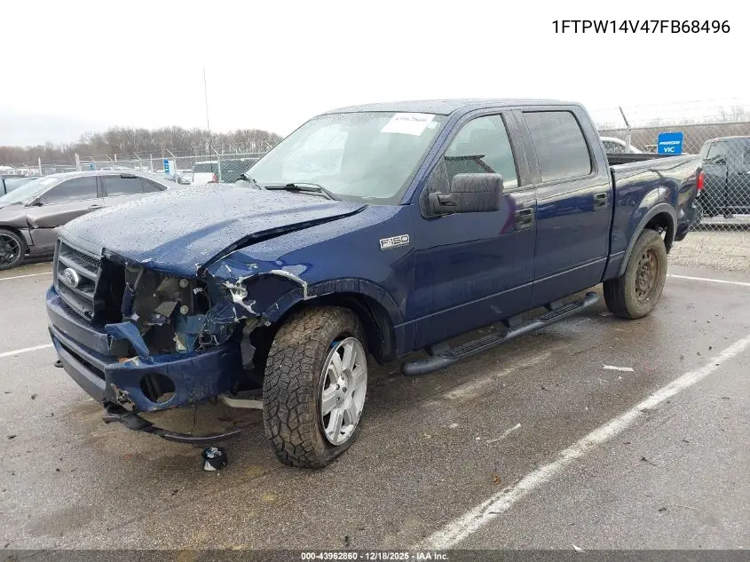 1FTPW14V47FB68496 2007 Ford F-150 Fx4/Lariat/Xlt