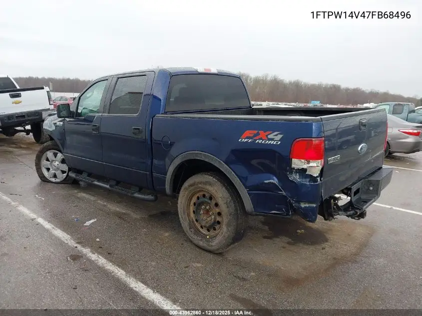 1FTPW14V47FB68496 2007 Ford F-150 Fx4/Lariat/Xlt