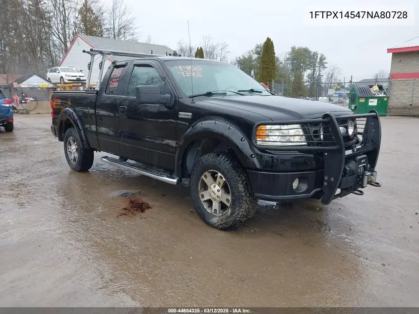 1FTPX14547NA80728 2007 Ford F-150 Fx4/Lariat/Xl/Xlt