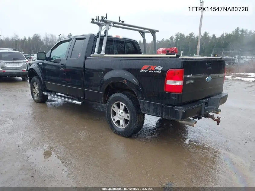 1FTPX14547NA80728 2007 Ford F-150 Fx4/Lariat/Xl/Xlt