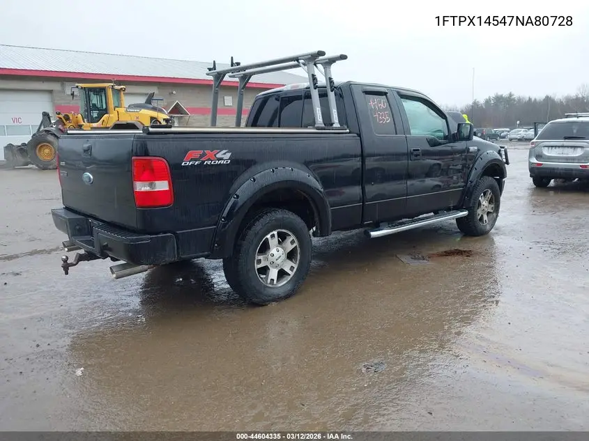 1FTPX14547NA80728 2007 Ford F-150 Fx4/Lariat/Xl/Xlt