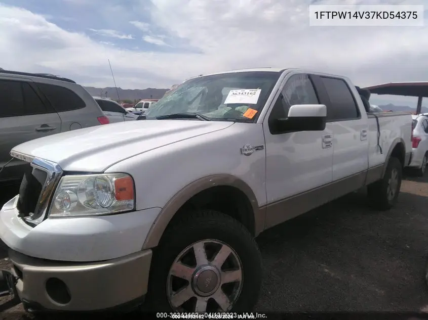 1FTPW14V37KD54375 2007 Ford F-150 Fx4/Lariat/Xlt