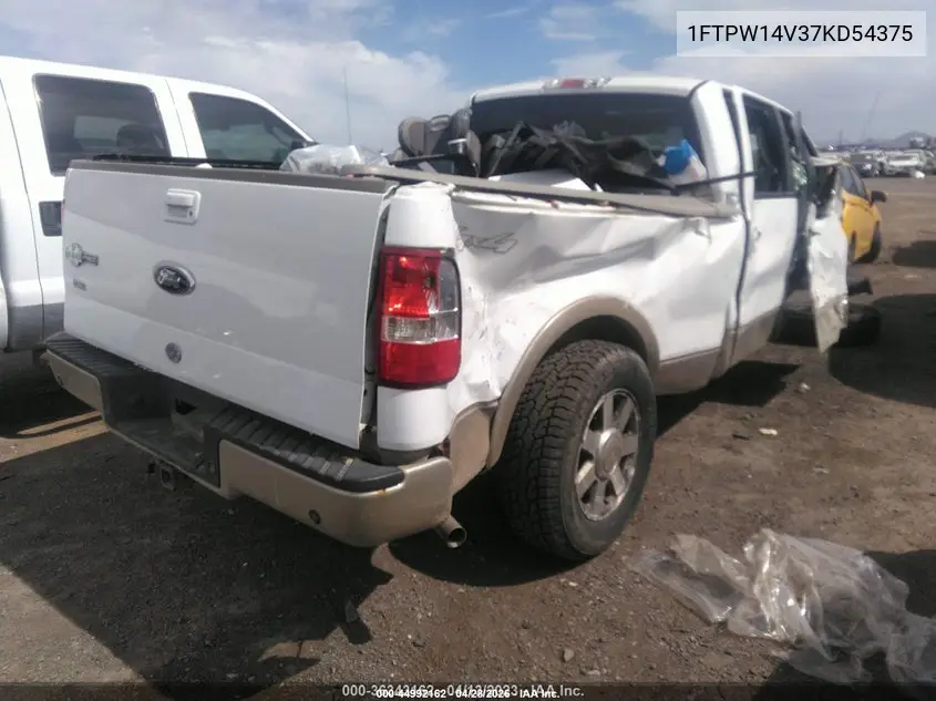 1FTPW14V37KD54375 2007 Ford F-150 Fx4/Lariat/Xlt