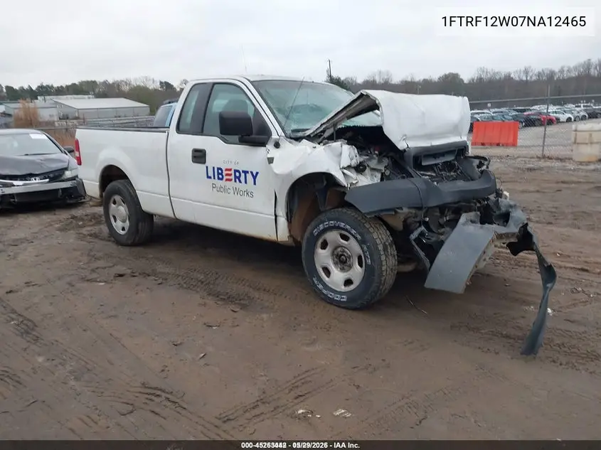 1FTRF12W07NA12465 2007 Ford F-150 Stx/Xl/Xlt