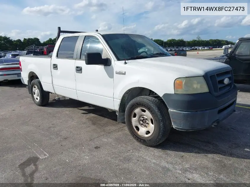 1FTRW14WX8FC27473 2008 Ford F-150 60Th Anniversary/Xl/Xlt