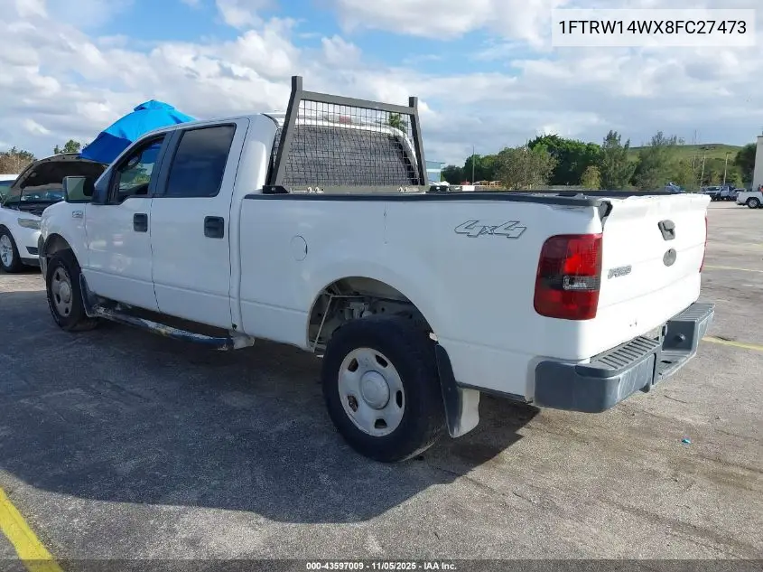1FTRW14WX8FC27473 2008 Ford F-150 60Th Anniversary/Xl/Xlt