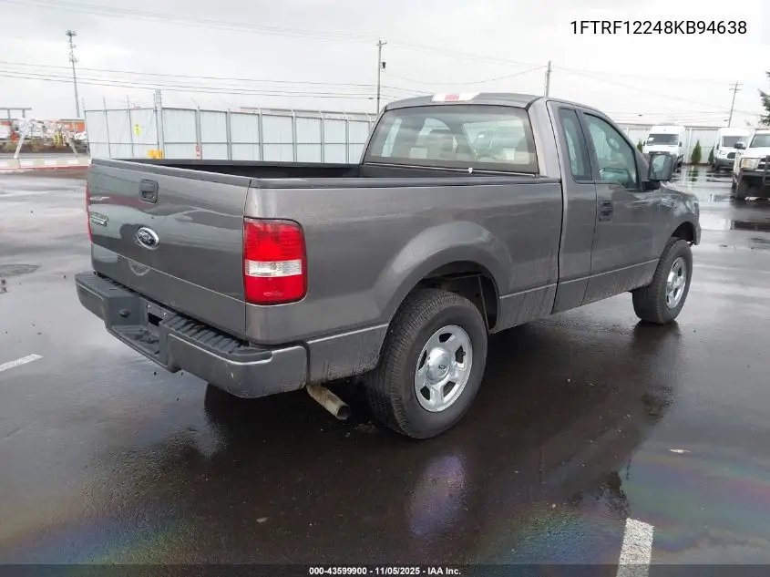 1FTRF12248KB94638 2008 Ford F-150 Stx/Xl/Xlt