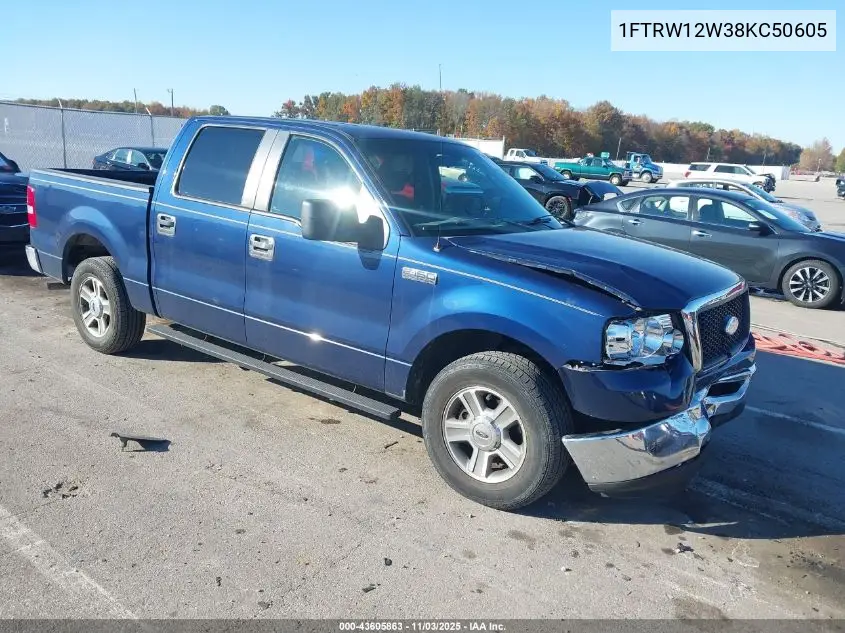 1FTRW12W38KC50605 2008 Ford F-150 60Th Anniversary/Fx2/Xl/Xlt