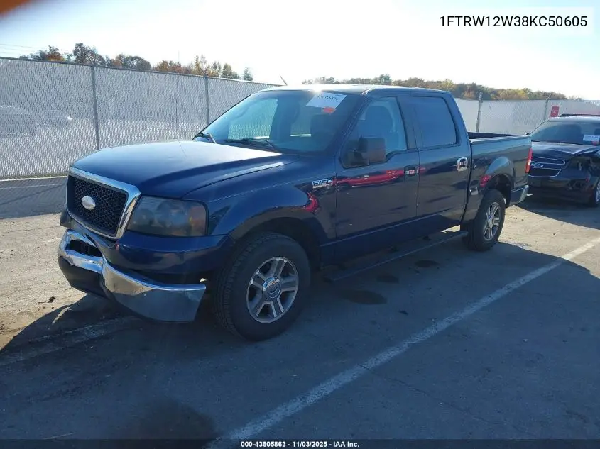 1FTRW12W38KC50605 2008 Ford F-150 60Th Anniversary/Fx2/Xl/Xlt