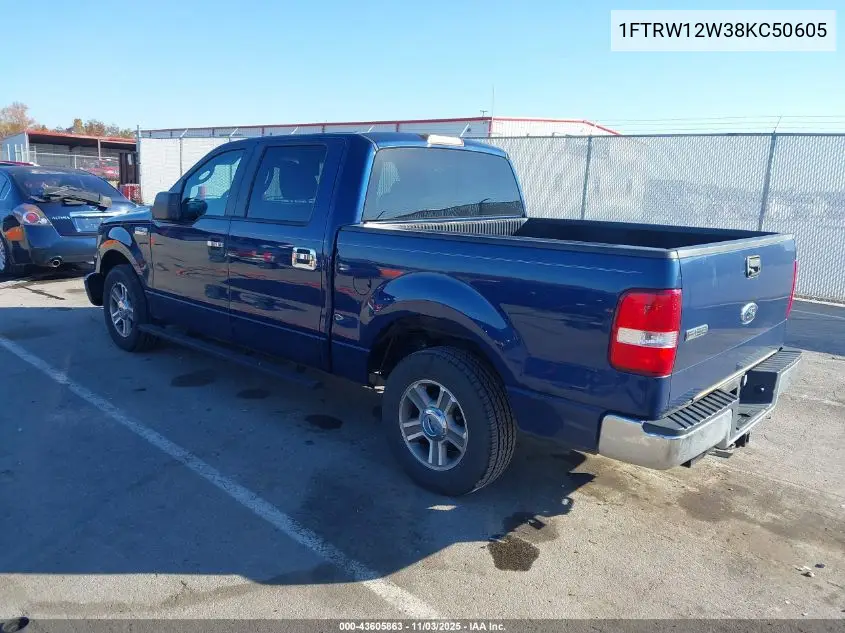 1FTRW12W38KC50605 2008 Ford F-150 60Th Anniversary/Fx2/Xl/Xlt