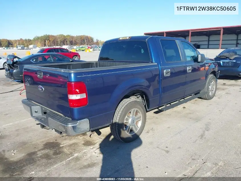 1FTRW12W38KC50605 2008 Ford F-150 60Th Anniversary/Fx2/Xl/Xlt