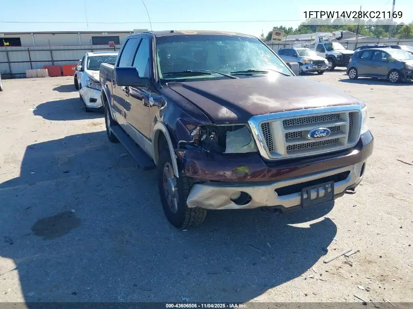 1FTPW14V28KC21169 2008 Ford F-150 60Th Anniversary/Fx4/King Ranch/Lariat/Xlt
