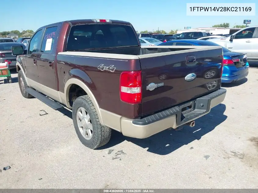 1FTPW14V28KC21169 2008 Ford F-150 60Th Anniversary/Fx4/King Ranch/Lariat/Xlt