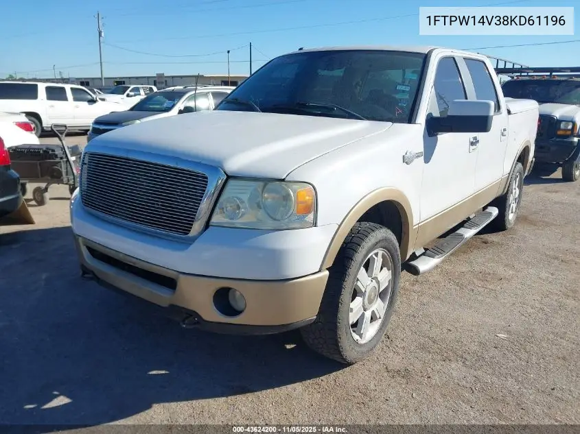 1FTPW14V38KD61196 2008 Ford F-150 King Ranch