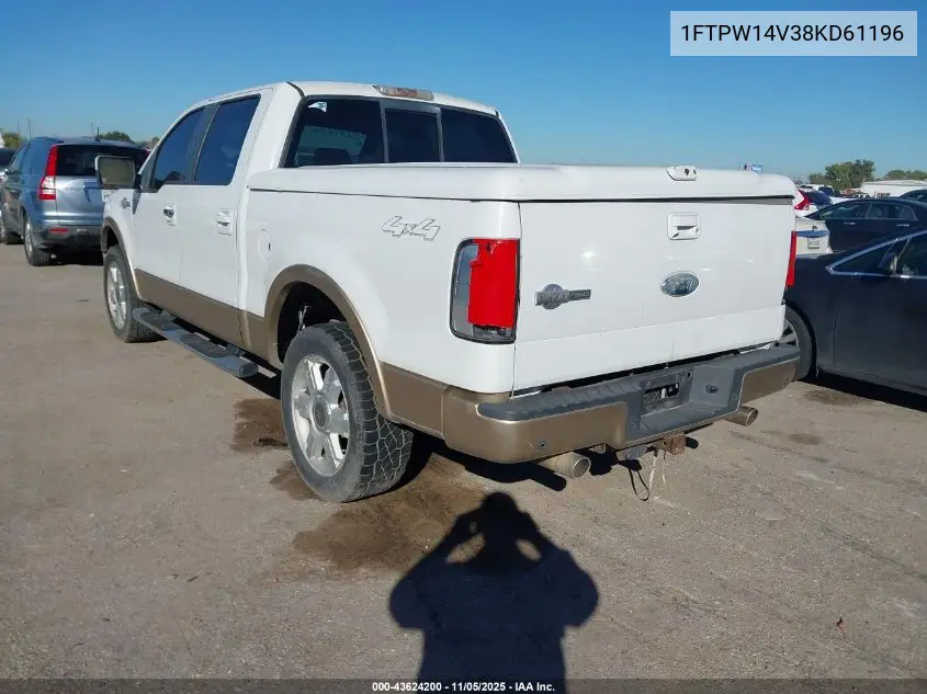 1FTPW14V38KD61196 2008 Ford F-150 King Ranch