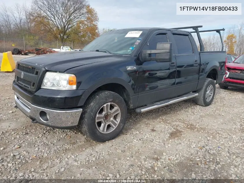 1FTPW14V18FB00433 2008 Ford F-150 60Th Anniversary/Fx4/King Ranch/Lariat/Xlt