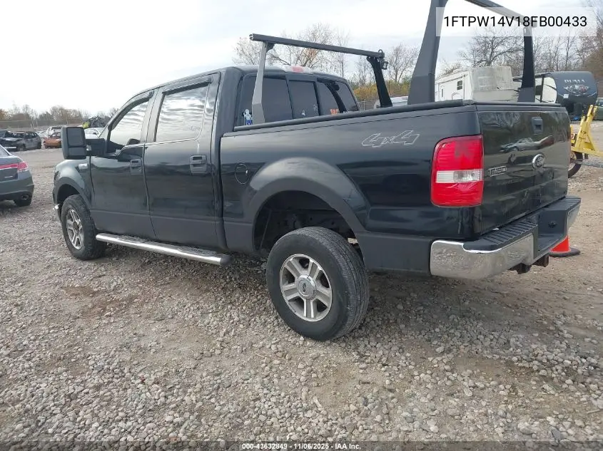 1FTPW14V18FB00433 2008 Ford F-150 60Th Anniversary/Fx4/King Ranch/Lariat/Xlt