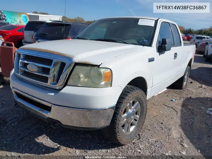 1FTRX14W38FC36867 2008 Ford F-150 Stx/Xl/Xlt