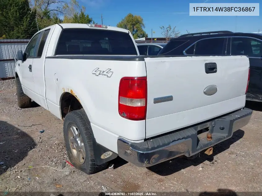 1FTRX14W38FC36867 2008 Ford F-150 Stx/Xl/Xlt