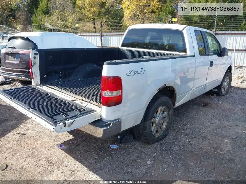 1FTRX14W38FC36867 2008 Ford F-150 Stx/Xl/Xlt