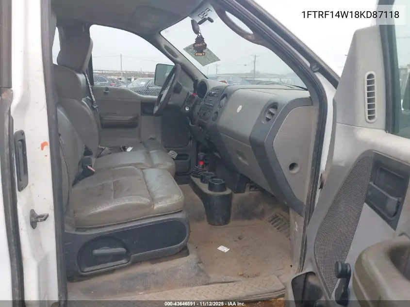 1FTRF14W18KD87118 2008 Ford F-150 Stx/Xl/Xlt