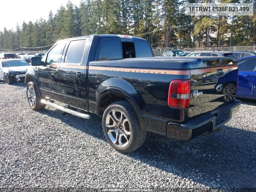 1FTRW14538FB21499 2008 Ford F-150 Harley-Davidson/Limited