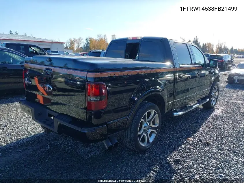 1FTRW14538FB21499 2008 Ford F-150 Harley-Davidson/Limited