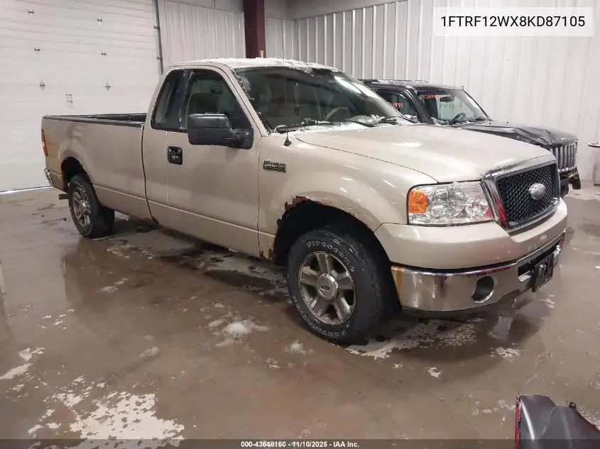 1FTRF12WX8KD87105 2008 Ford F-150 Fx2/Stx/Xl/Xlt