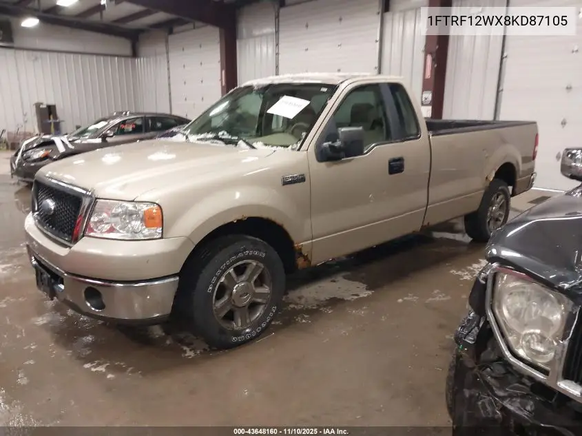 1FTRF12WX8KD87105 2008 Ford F-150 Fx2/Stx/Xl/Xlt