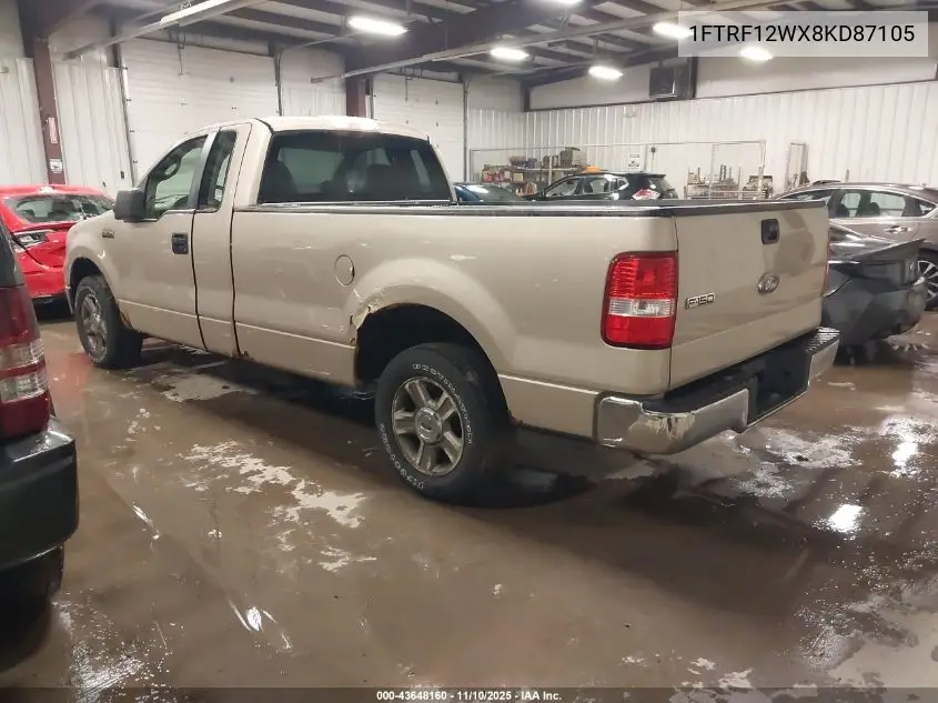 1FTRF12WX8KD87105 2008 Ford F-150 Fx2/Stx/Xl/Xlt