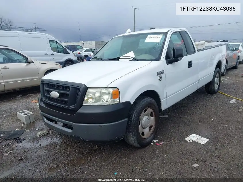 1FTRF12238KC43036 2008 Ford F-150 Stx/Xl/Xlt