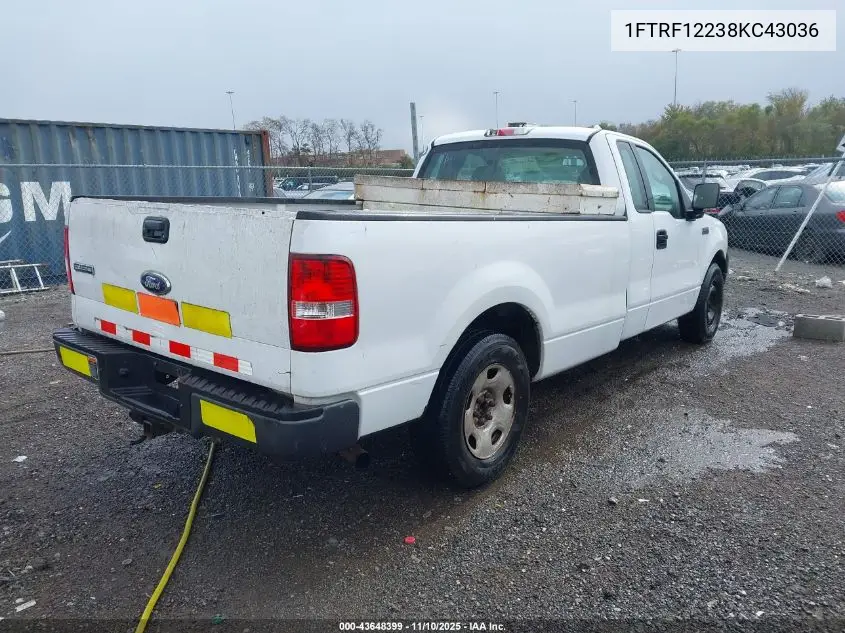 1FTRF12238KC43036 2008 Ford F-150 Stx/Xl/Xlt