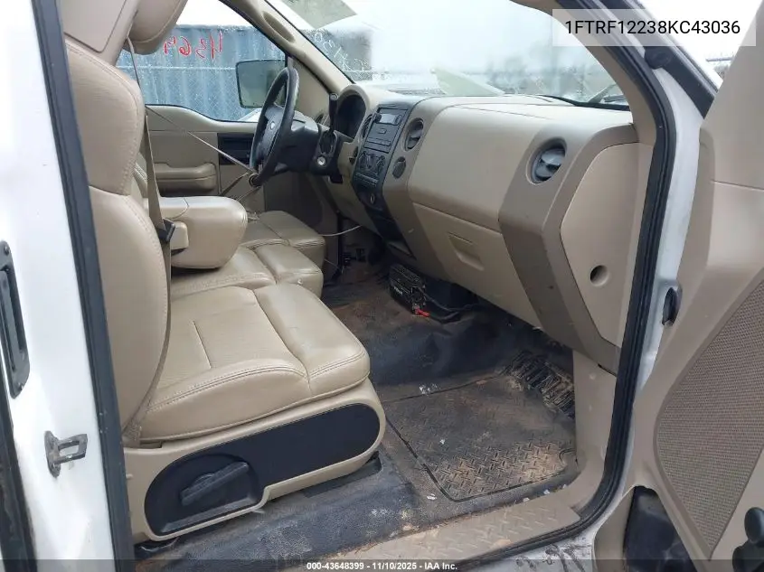 1FTRF12238KC43036 2008 Ford F-150 Stx/Xl/Xlt