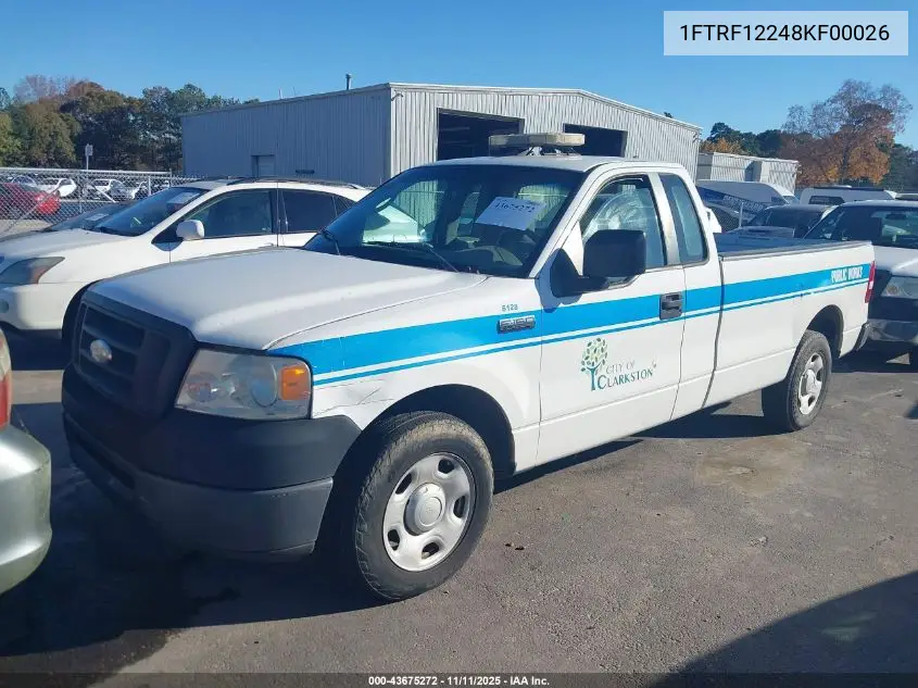 1FTRF12248KF00026 2008 Ford F-150 Stx/Xl/Xlt