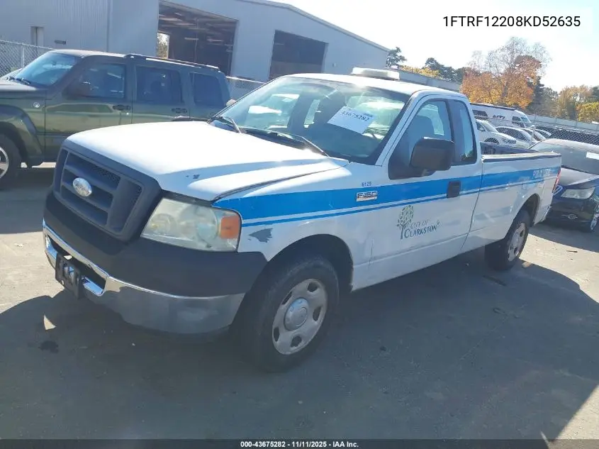 1FTRF12208KD52635 2008 Ford F-150 Stx/Xl/Xlt