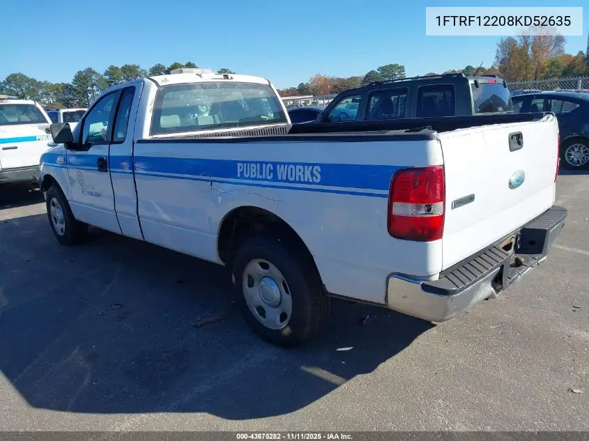 1FTRF12208KD52635 2008 Ford F-150 Stx/Xl/Xlt