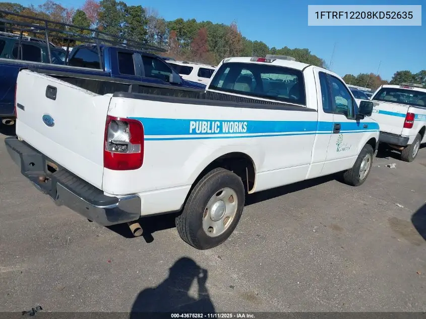 1FTRF12208KD52635 2008 Ford F-150 Stx/Xl/Xlt