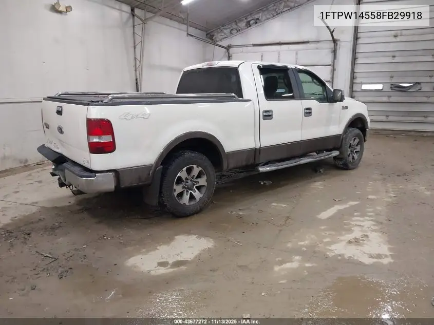 1FTPW14558FB29918 2008 Ford F-150 60Th Anniversary/Fx4/King Ranch/Lariat/Limited/Xlt