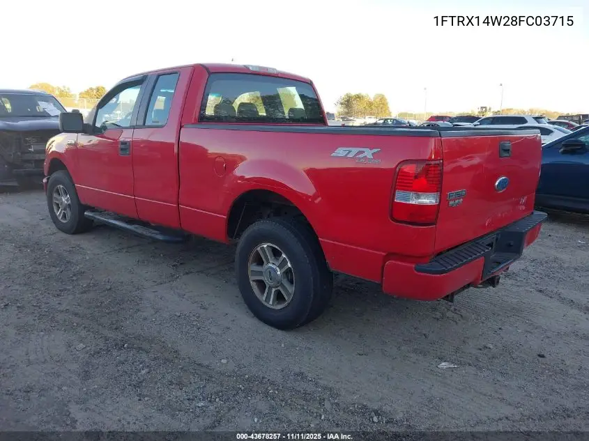1FTRX14W28FC03715 2008 Ford F-150 Stx/Xl/Xlt