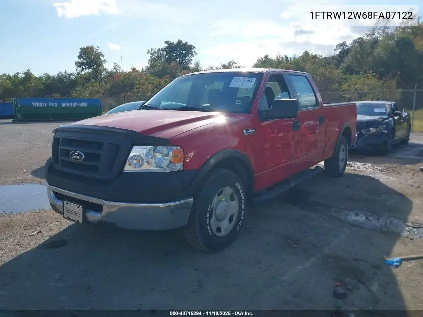 1FTRW12W68FA07122 2008 Ford F-150 Xl