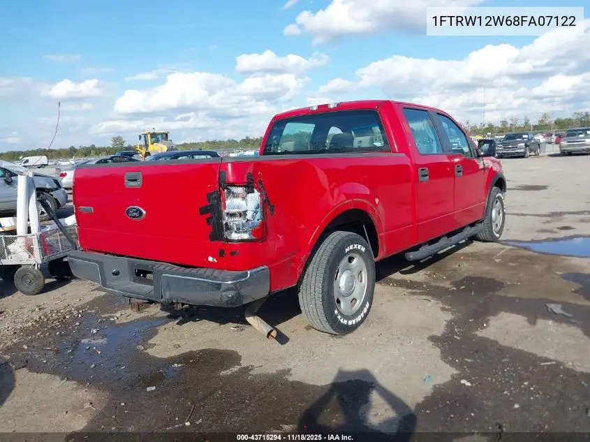 1FTRW12W68FA07122 2008 Ford F-150 Xl